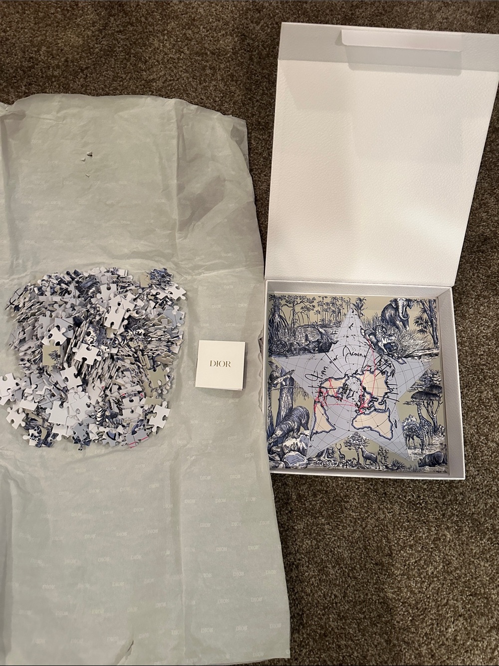 500-piece Christian Dior "Around the World" jigsaw puzzle.